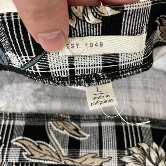 C est 1946 Floral Plaid Midi Pencil Skirt Size Large - Picture 6 of 6